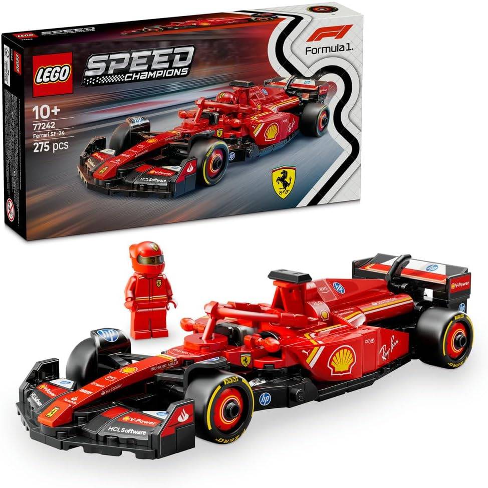 لگو 77242 Speed Champions Ferrari SF-24 ماشین مسابقه‌ای فرمول ۱