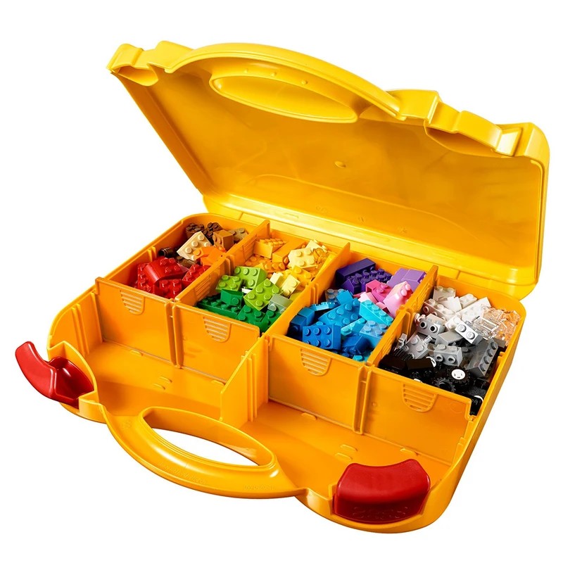 لگو ساختنی کلاسیک مدل Creative Suitcase 10713 مجموعه ۲۱۳ تکه به همراه کیف