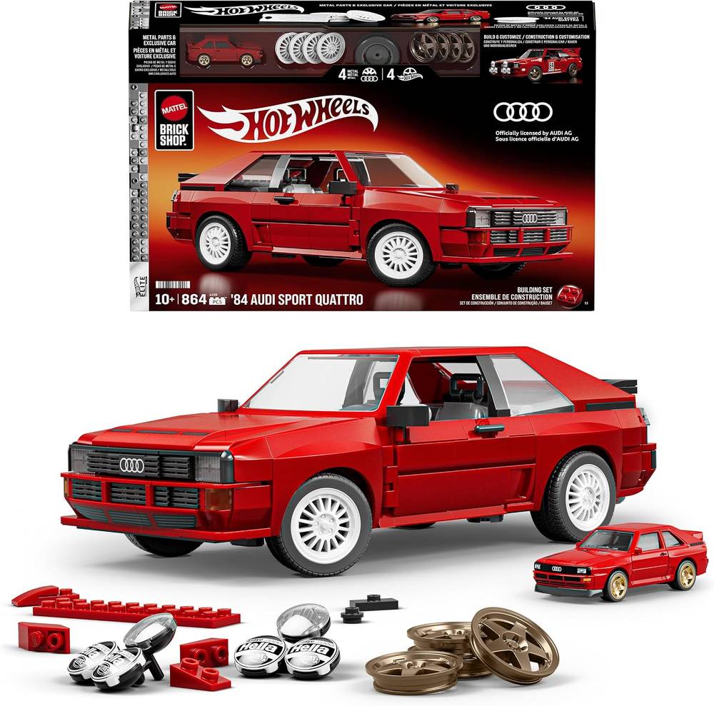 ست ساختنی Mattel Brick Shop سری Hot Wheels Elite مدل Audi S