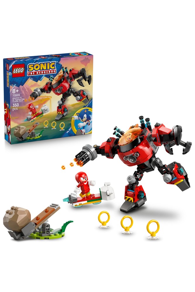 لگو Sonic the Hedgehog Knuckles در برابر Egg Crusher Robot مدل 77005، 8+، 350P
