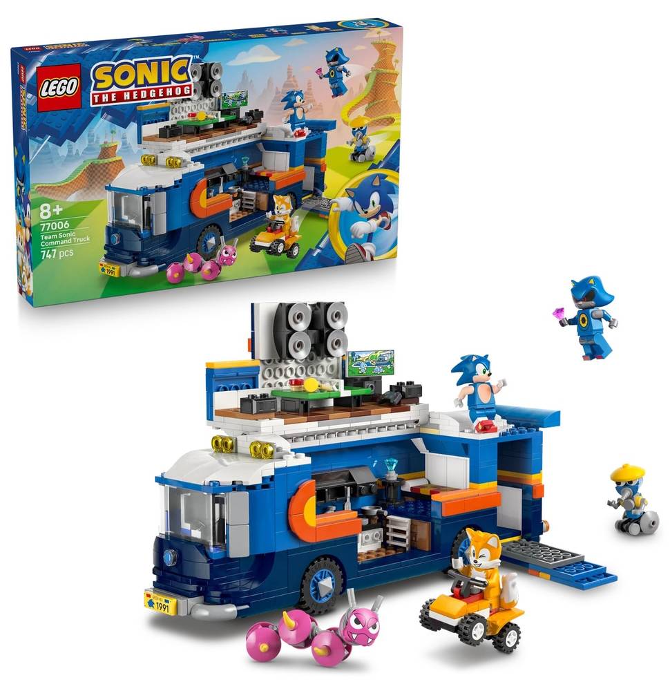 لگو 77006 Sonic the Hedgehog کامیون فرماندهی تیم Sonic، 747 قطعه