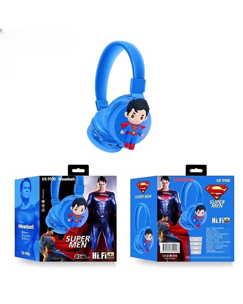 Kr-9900 مدل SUPER MAN هدفون وایرلس چراغ دار طرح
