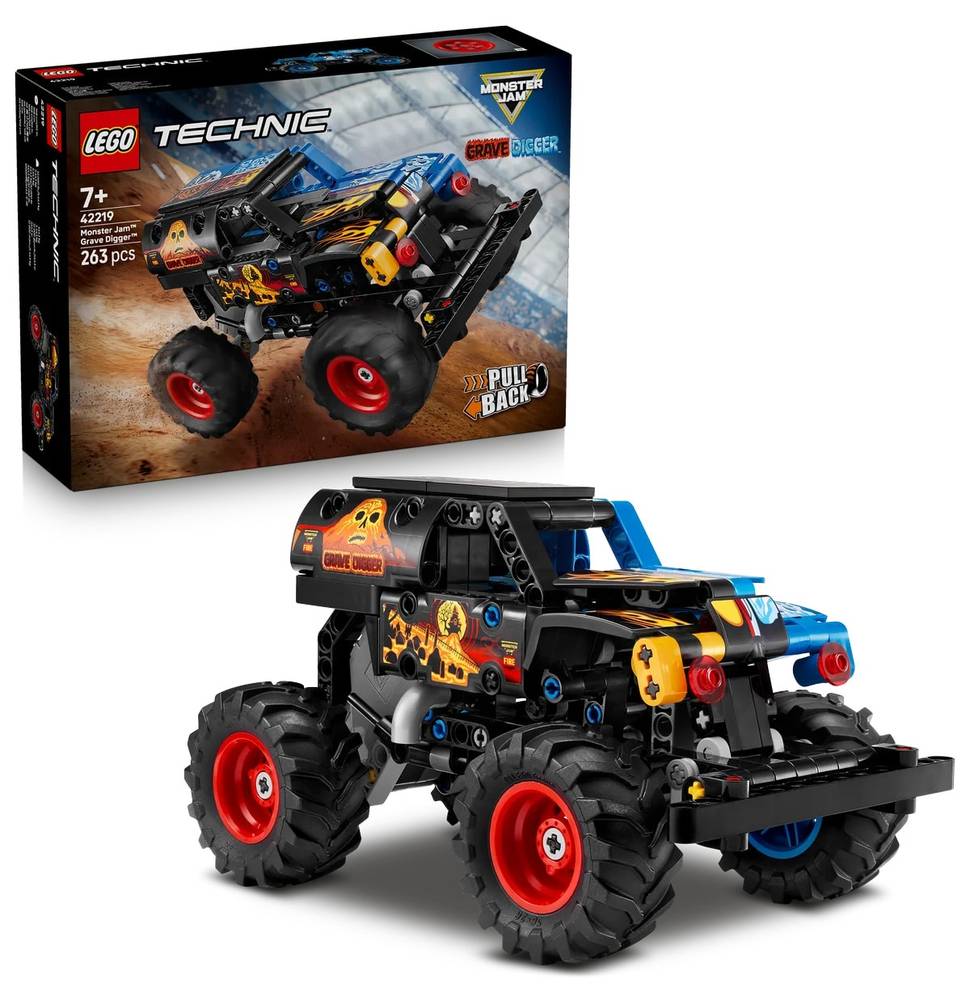 لگو Technic Monster Jam Grave Digger آتش و یخ مدل 42219 263 قطعه