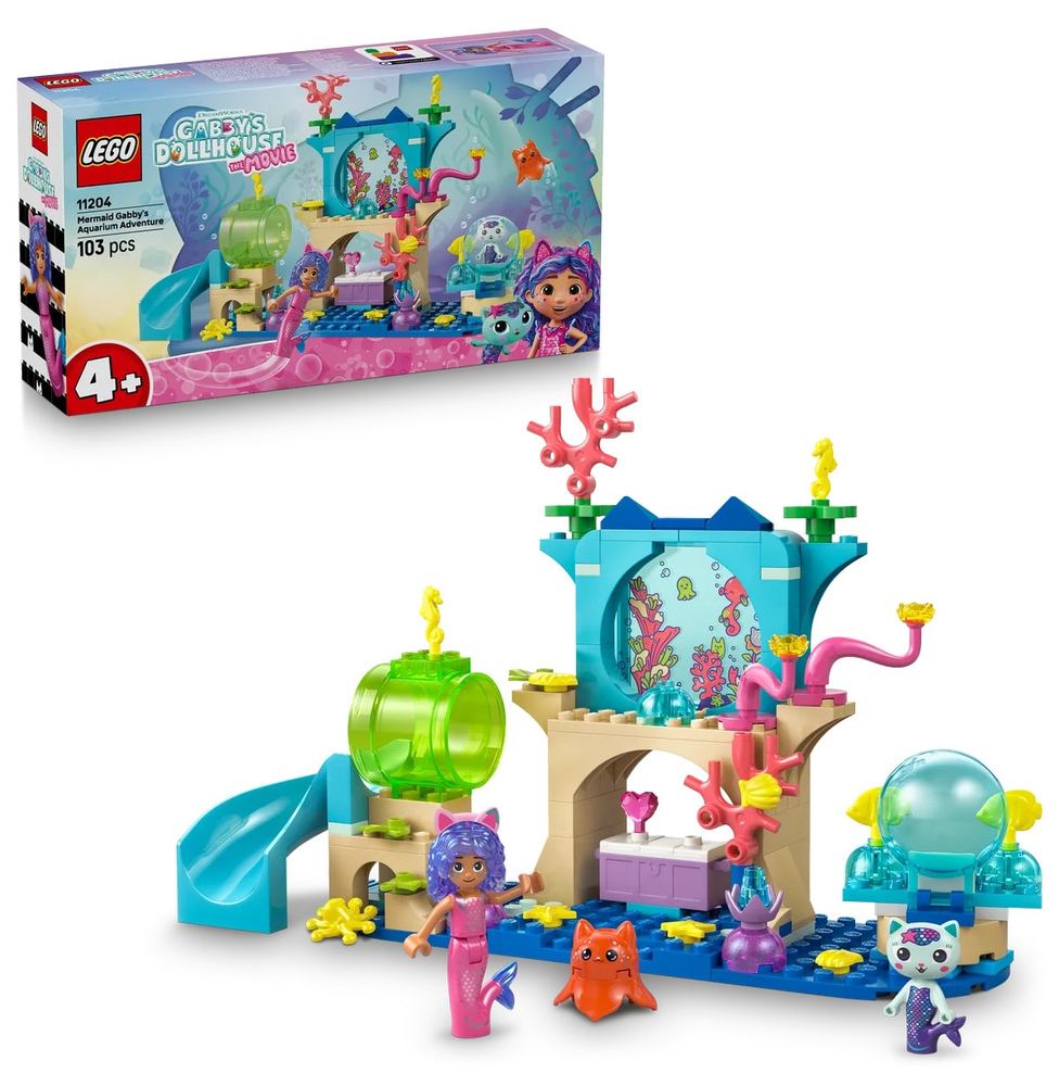 لگو Gabby's Dollhouse ماجراجویی آکواریوم دخترِ دریایی 103 قطعه مدل 11204