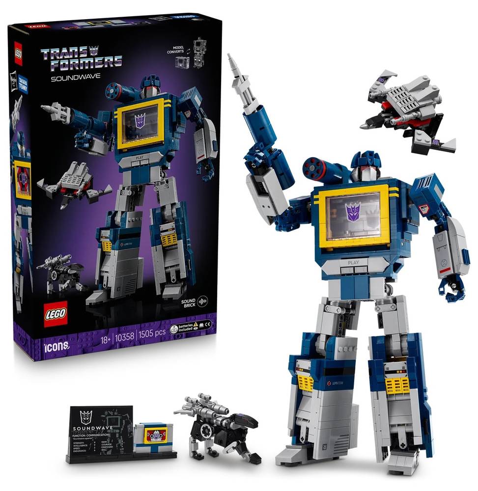 لگو Icons Transformers Soundwave مدل 10358 با 1505 قطعه
