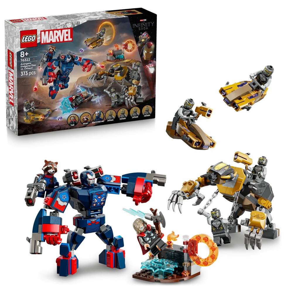 لگو Marvel Avengers: Endgame Thor علیه Chitauri مدل 76322 373 قطعه