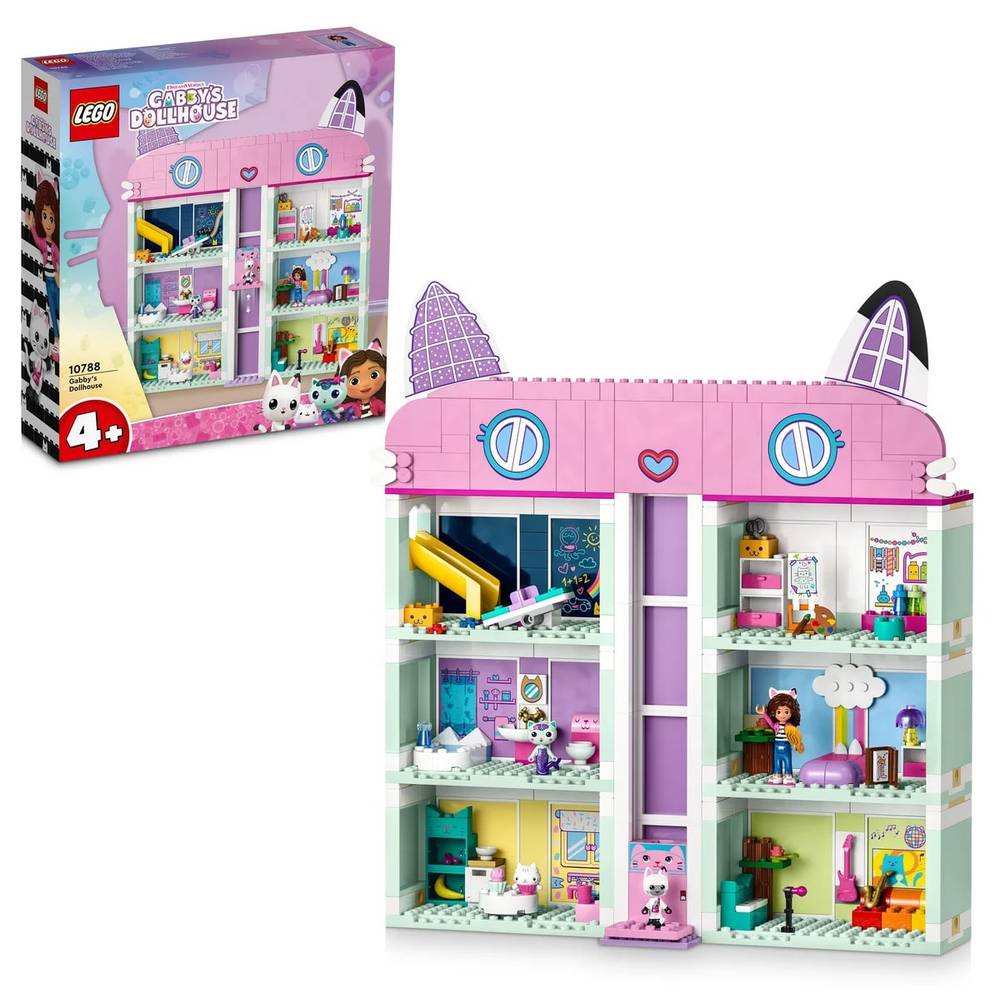 لگو Gabby's Dollhouse مدل 10788 با 498 قطعه