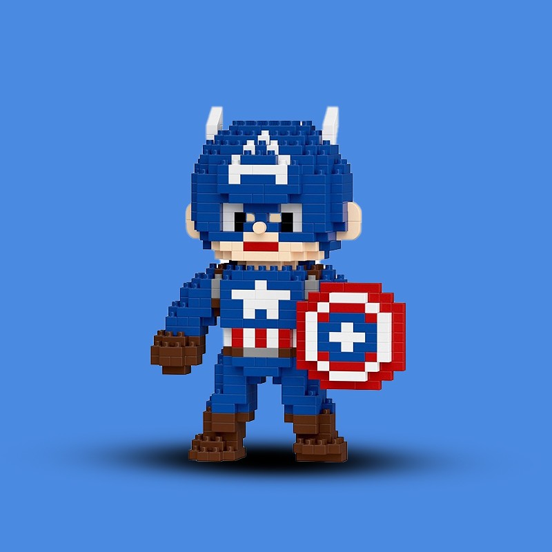 ساختنی فیگور کاپیتان امریکا - Captain America