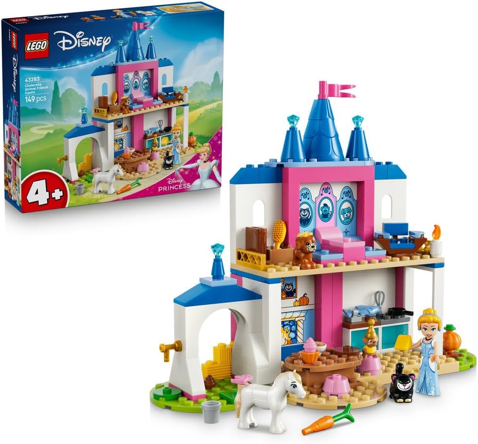 لگو Disney Princess قلعه Cinderella و دوستان حیوانی مدل 43283