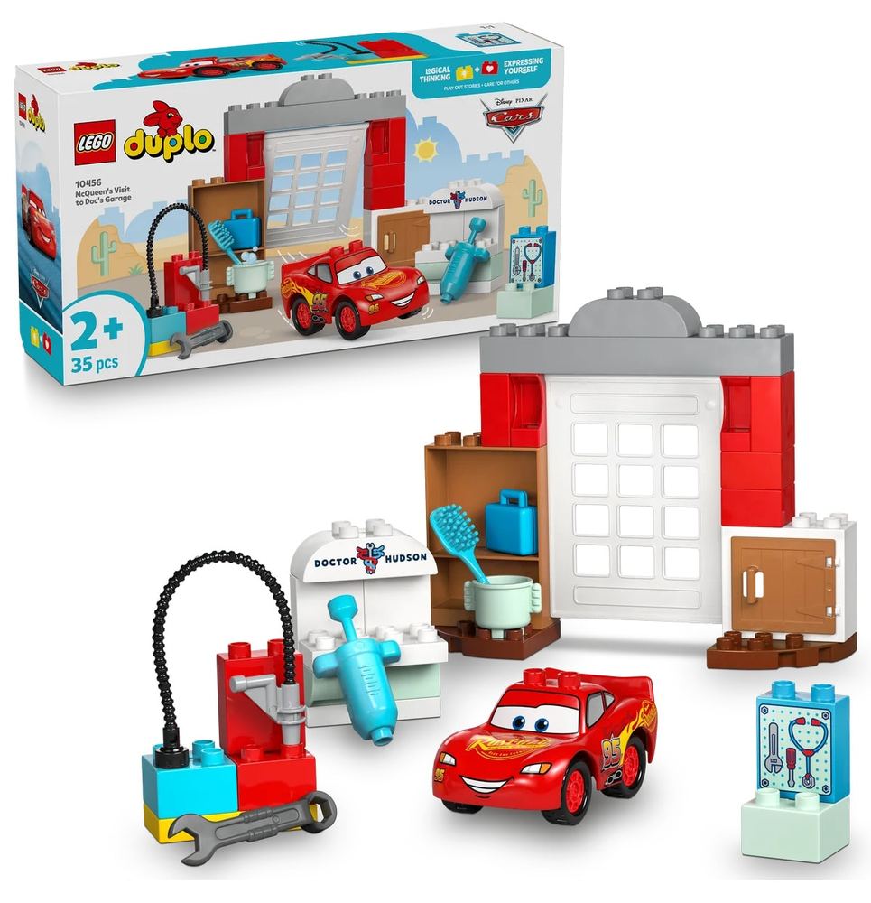 لگو DUPLO گاراژ Doc با Disney McQueen 35 قطعه مدل 10456