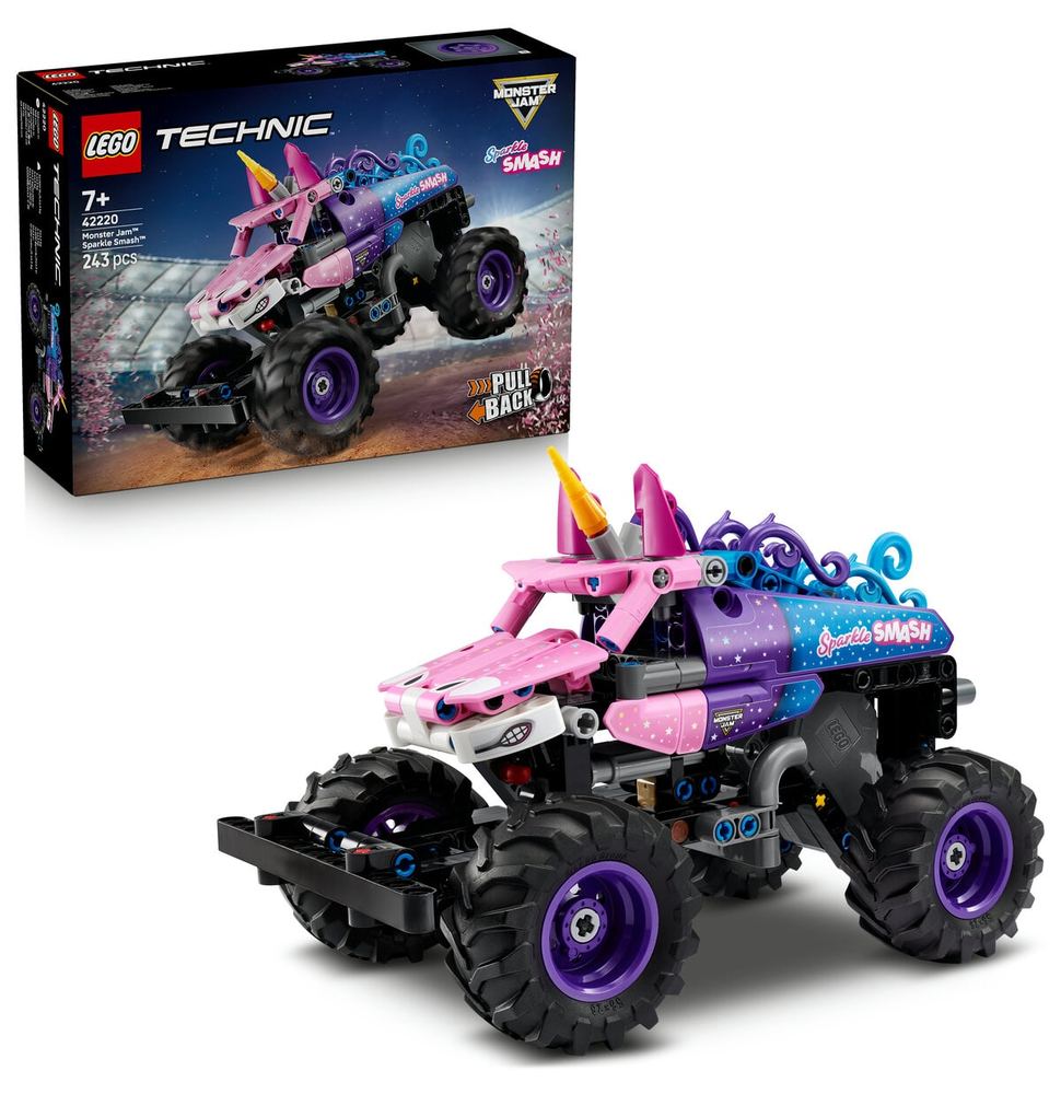لگو Technic Monster Jam Sparkle Smash کششی مدل 42220 ۲۴۳ قطعه