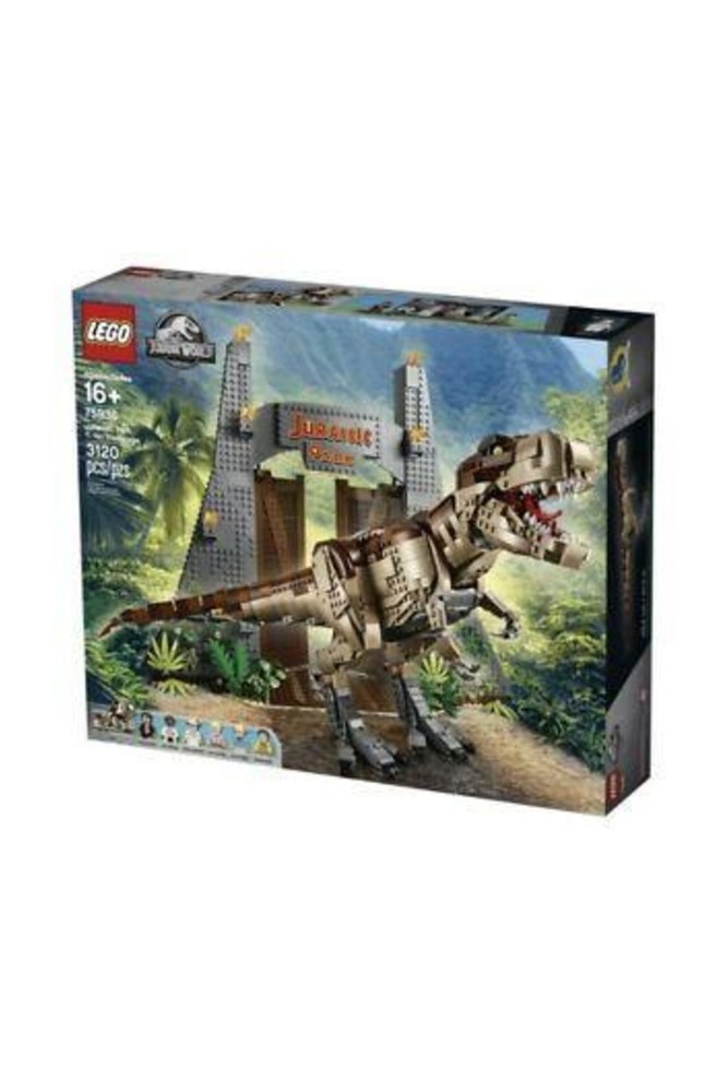 مجموعه ساختنی لگو LEGO Jurassic World 75936 Jurassic Park: T.rex Rampage سفید