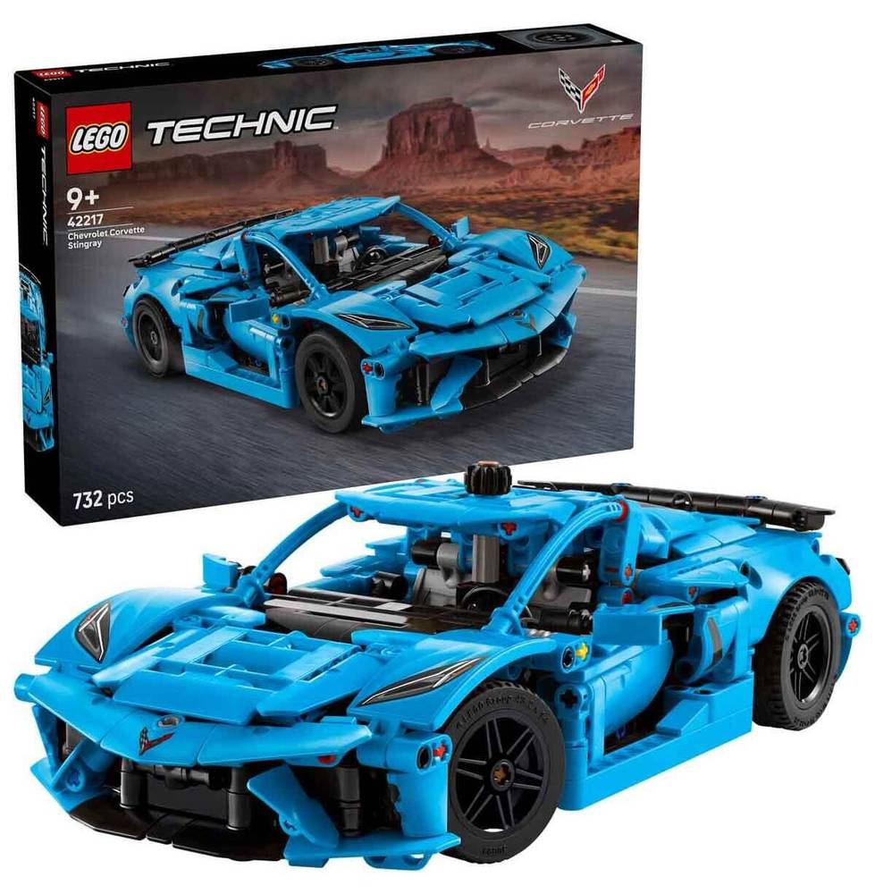 لگو 42217 Technic Chevrolet Corvette Stingray آبی