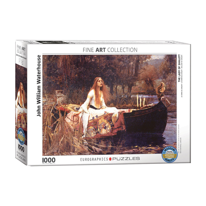 پازل 1000 تکه یوروگرافیکس پازلز مدل The Lady of Shalott كد 1133-6000