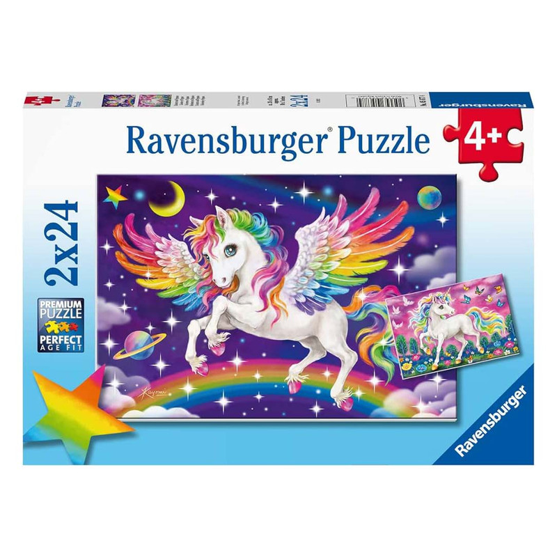 پازل 24 تکه راونزبرگر مدل Unicorn and Pegasus کد 05677 مجموعه 2 عددی