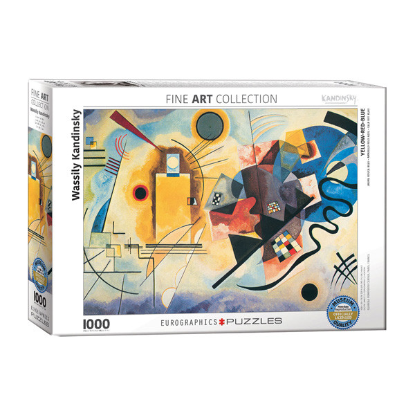 پازل 1000 تکه یوروگرافیکس پازلز مدل Yellow Red Blue Zoom In