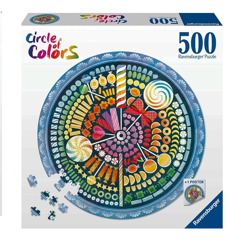 پازل 500 تکه راونزبرگر مدل Circle of Color Sweets کد 17350