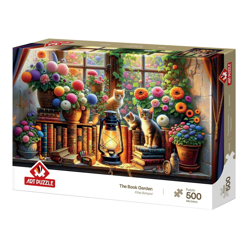 پازل 500 تکه آرت پازل مدل The Book Garden مناسب نوجوان و بزرگسال