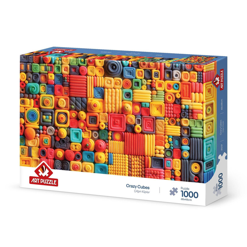 پازل 1000 تکه آرت پازل مدل Crazy Cubes كد 41037 مناسب نوجوان و بزرگسال
