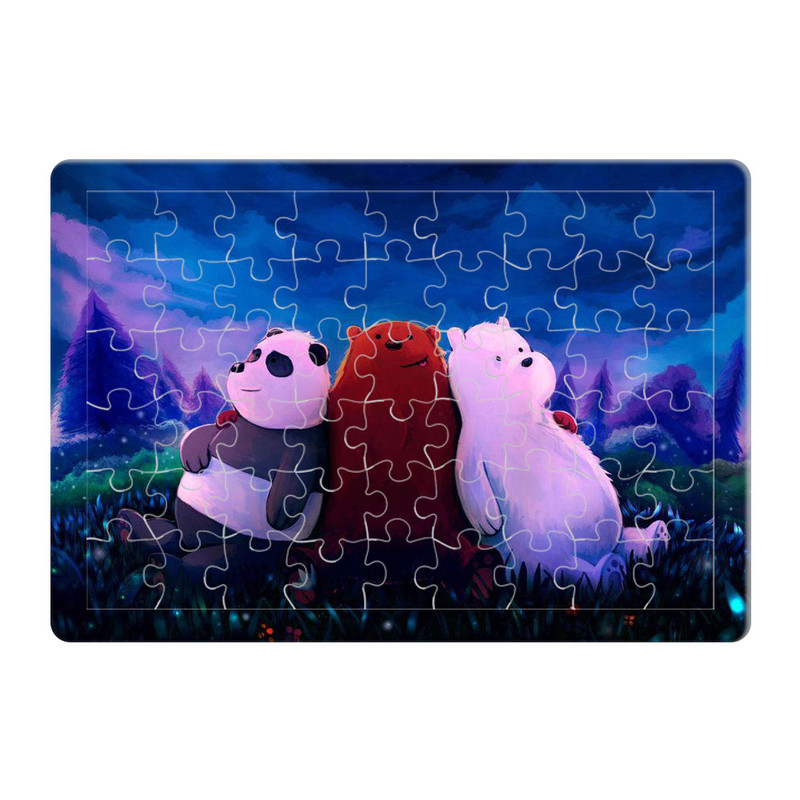 پازل 54 تکه طرح We Bare Bears مدل P0148