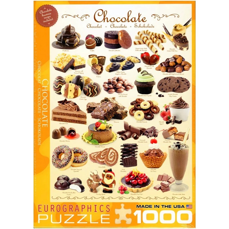 پازل يوروگرافيك 1000 تكه 0411-6000 Chocolate