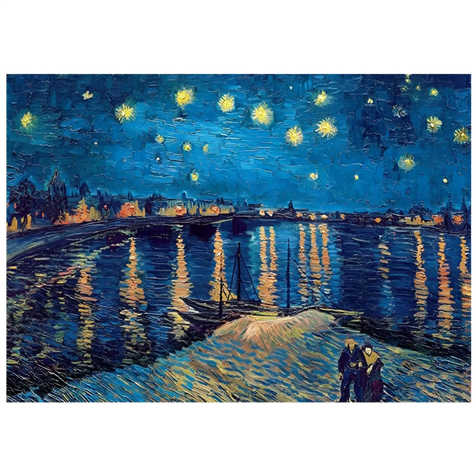 پازل 1000 تکه ریکوردی طرح شب پرستاره بر فراز رون
