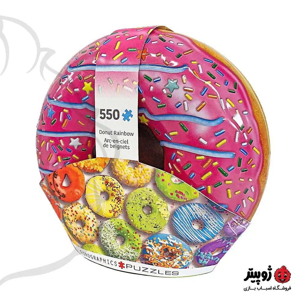 پازل 550 تکه Donut Rainbow Shaped