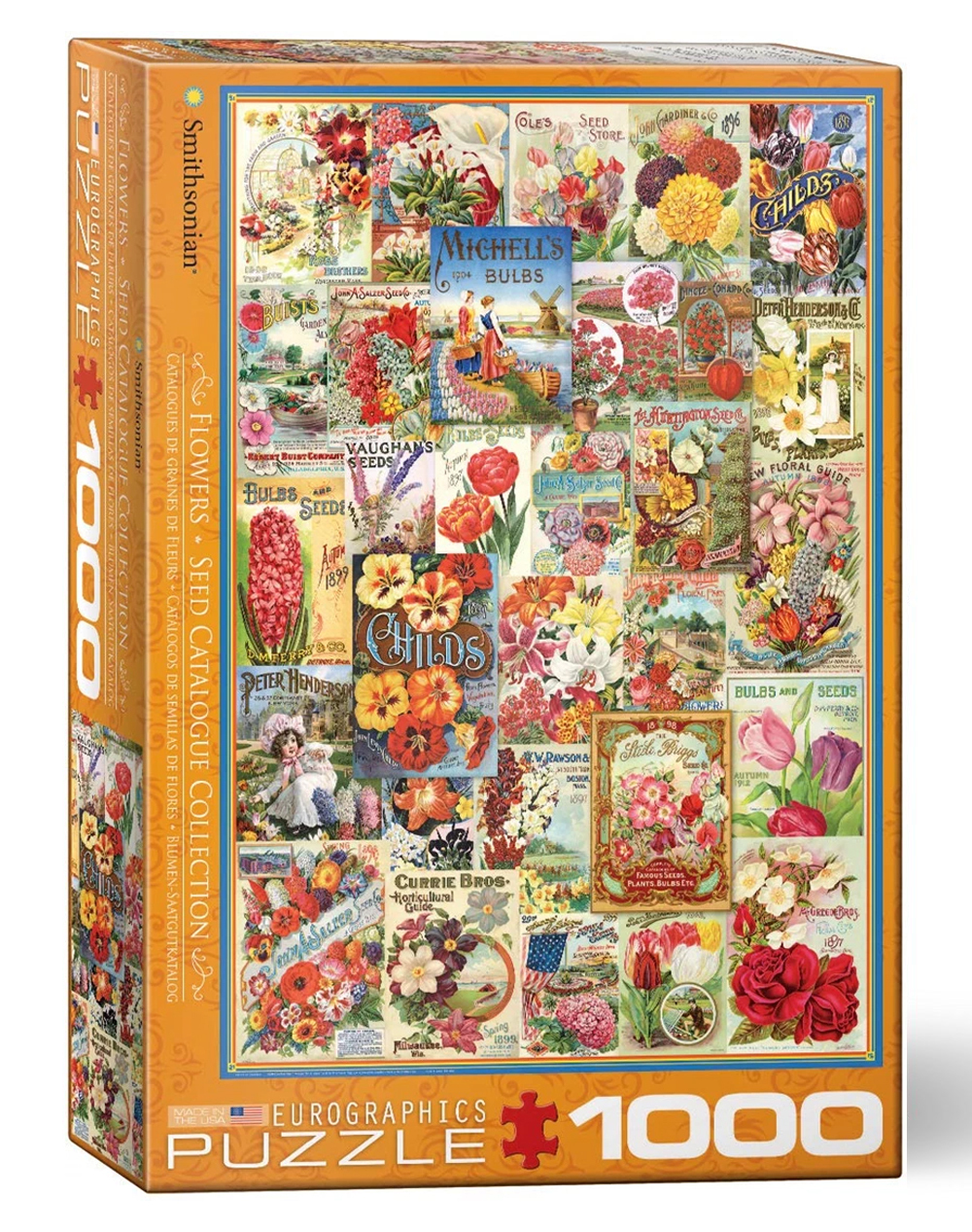 پازل 1000 تکه یوروگرافیک طرح Flowers Seed Catalogue