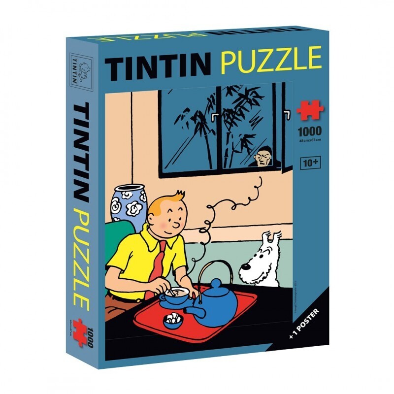 پازل تن تن 1000 تکه طرح Tintin drinking his tea