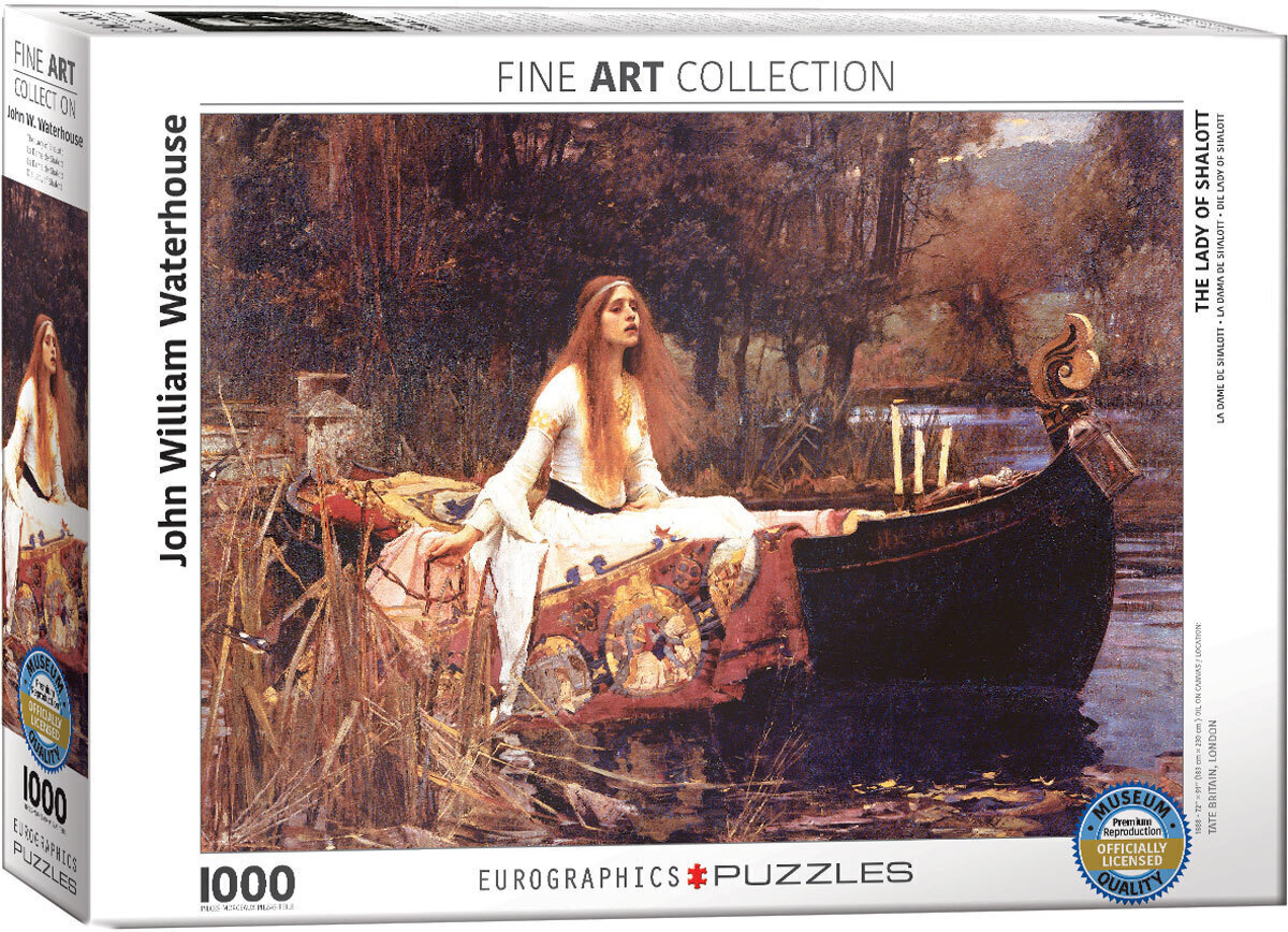 پازل 1000 تکه یوروگرافیک طرح نقاشی The Lady of Shalott