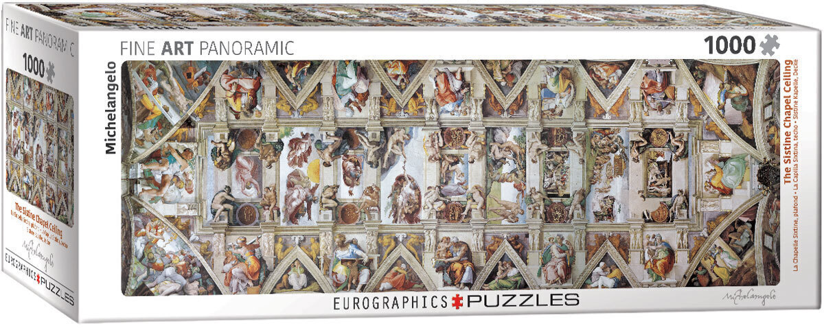 پازل 1000 تکه پاناروما یوروگرافیک طرح The Sistine Chapel Ceiling