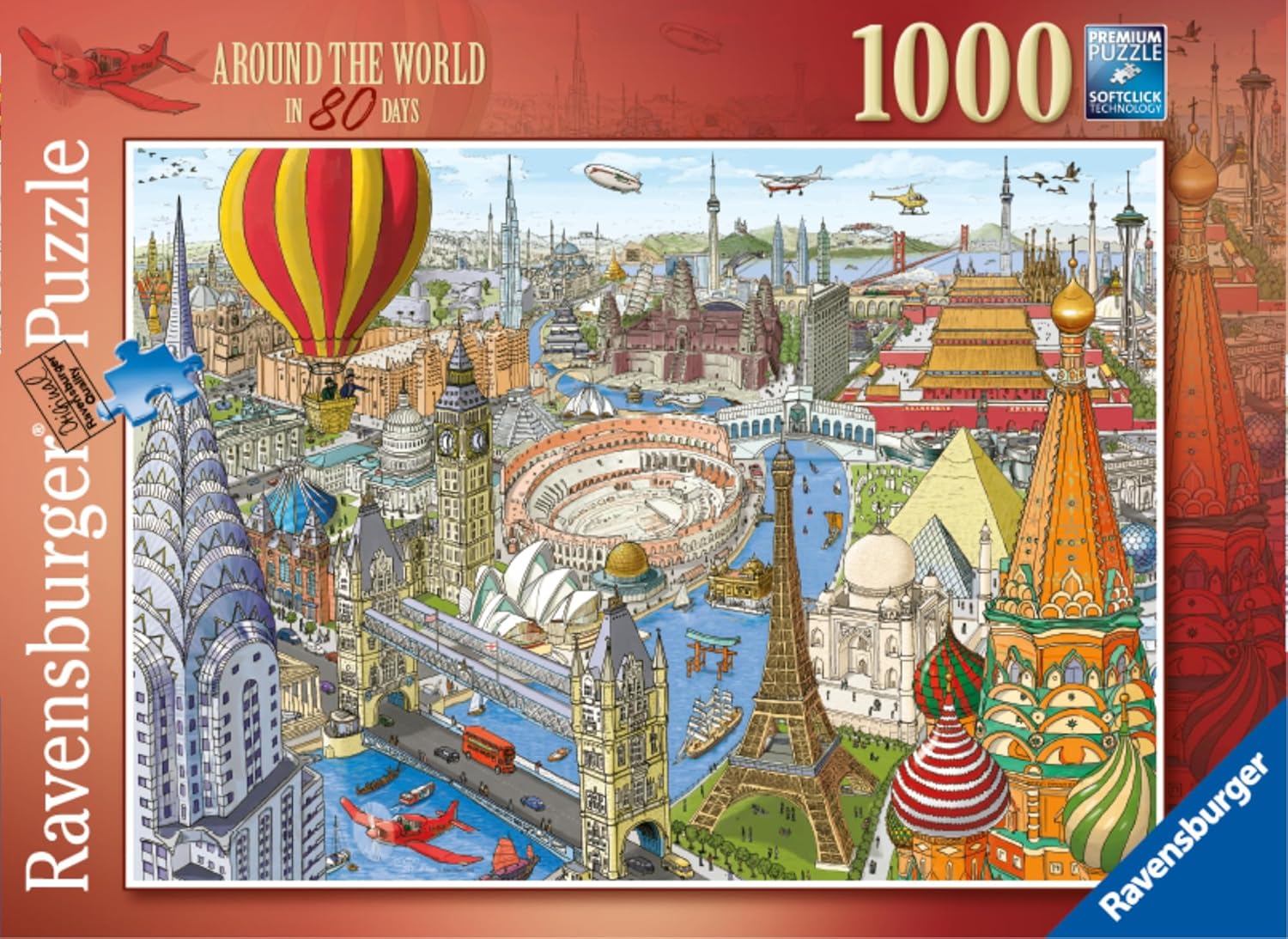 پازل 1000 تکه رونزبرگر طرح Around the World in 80 Days