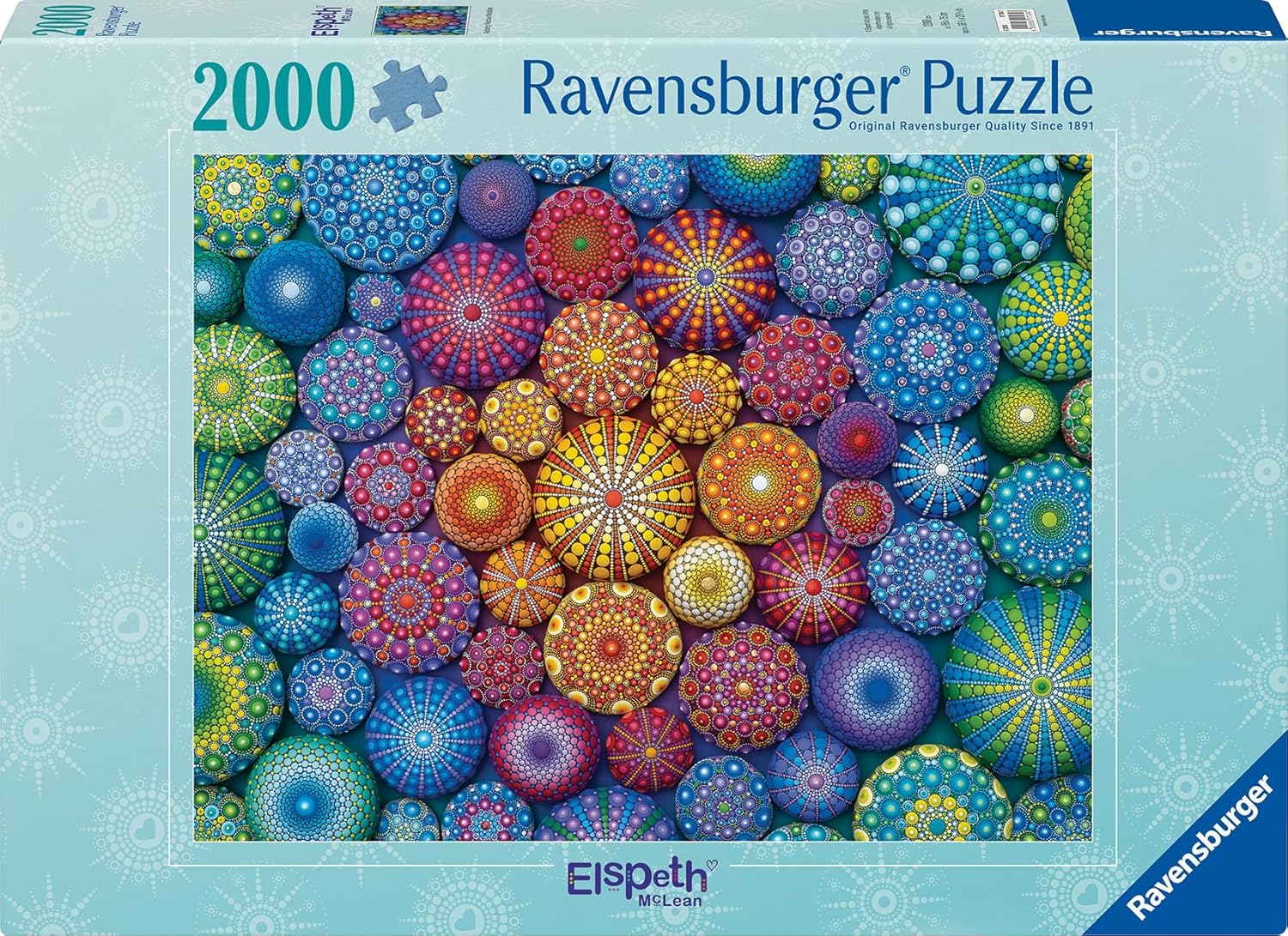 پازل 2000 تکه رونزبرگر طرح Radiating Rainbow Mandalas