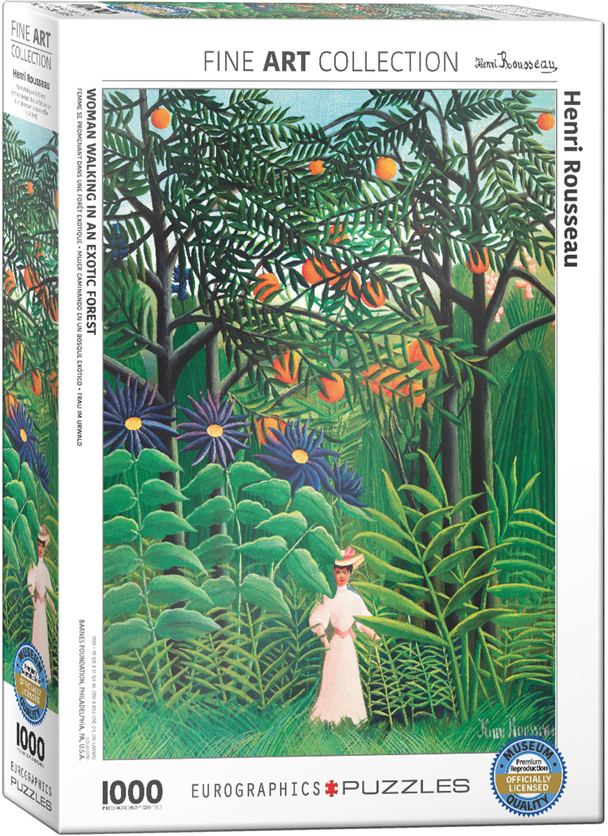 پازل یوروگرافیک 1000 تکه طرح Woman in an Exotic Forest