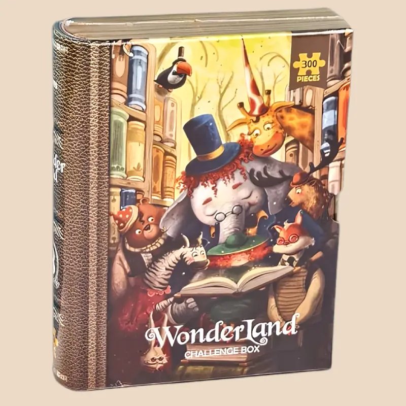پازل کودک KID FANS مدل کتابخانه Wonder Land LIBRARY کد KS2423