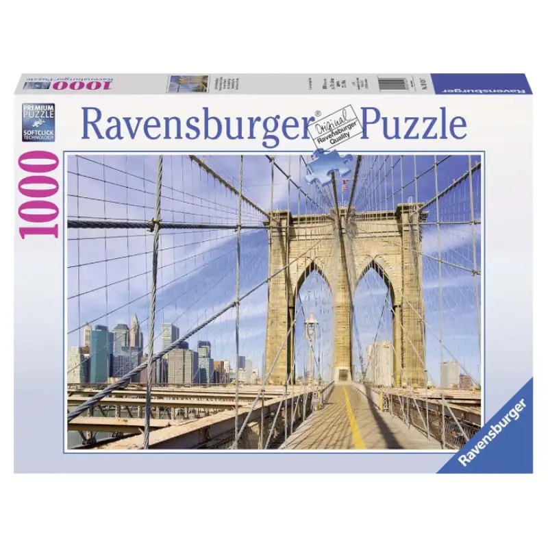 پازل 1000 تكه رونزبرگر طرح AUF DER BROOKLYN BRIDGE كد 19424