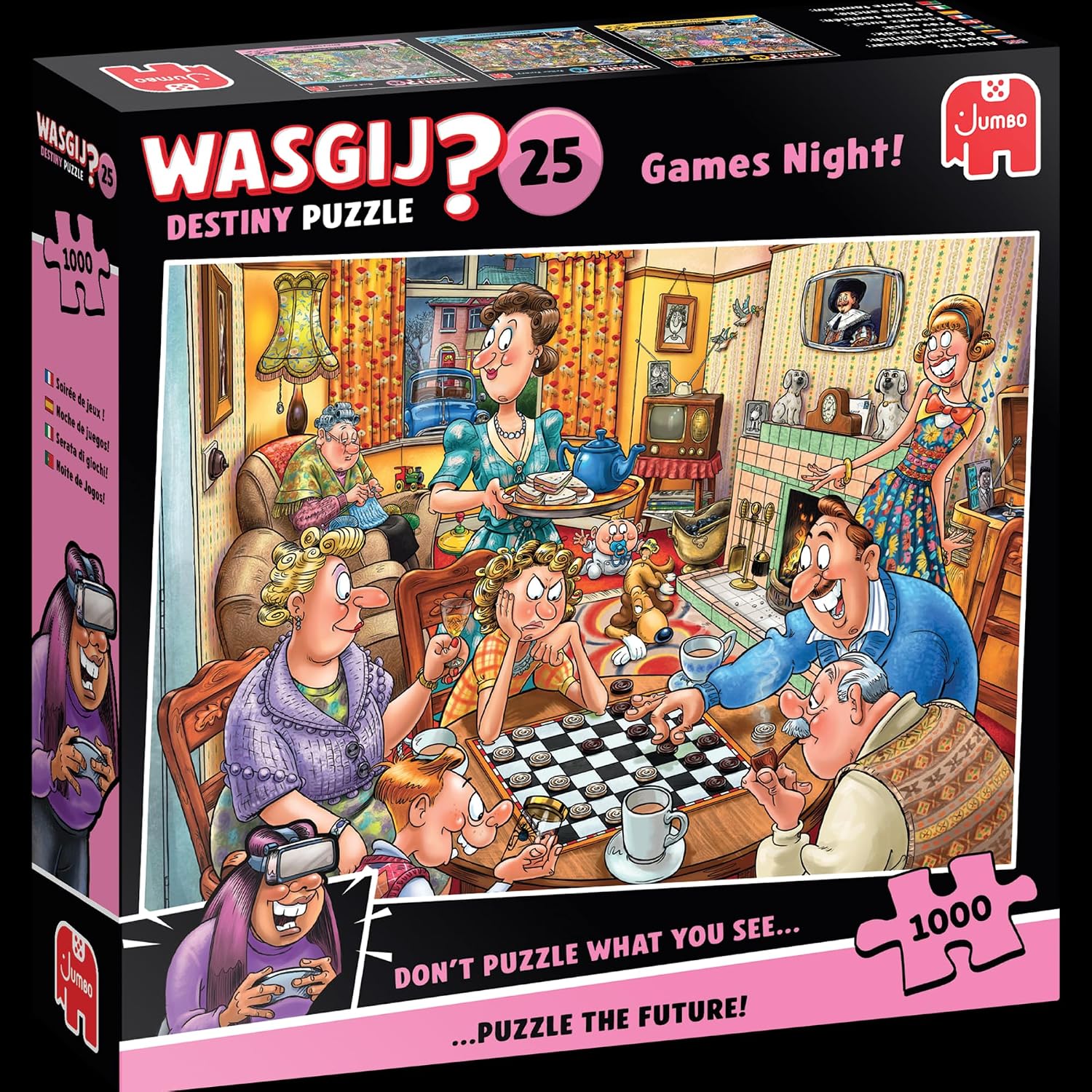 پازل جامبو 1000 تکه طرح Games Night