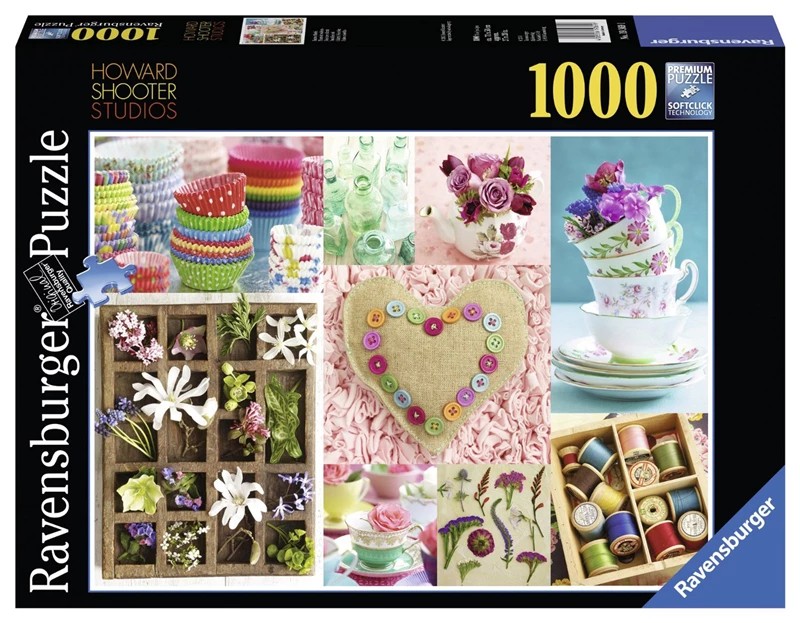 پازل 1000 تكه رونزبرگر طرح Flowers and colors كد 19369