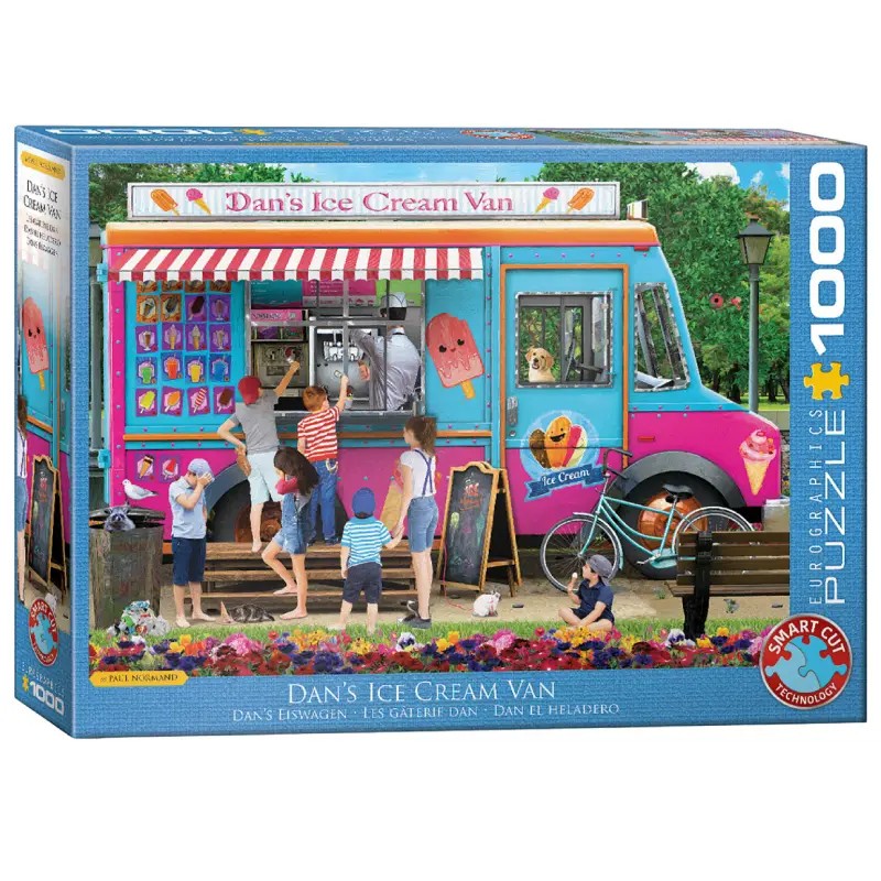 پازل 1000 تكه یوروگرافیک طرح Dan’s Ice Cream Van كد 5519-6000