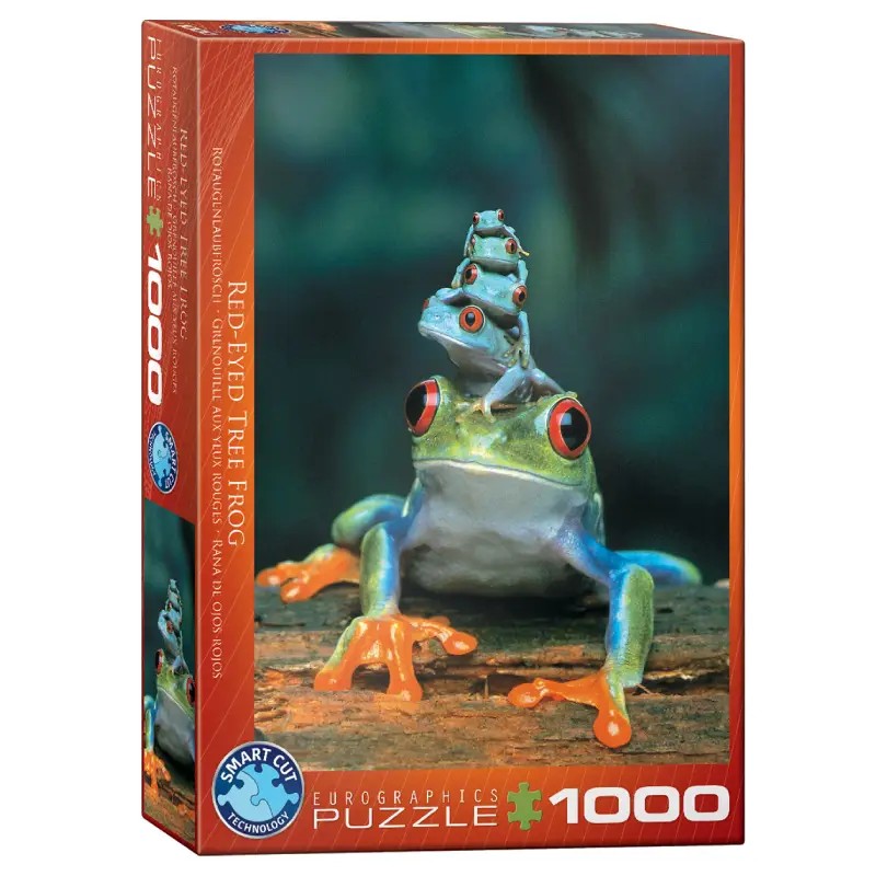 پازل 1000 تكه یوروگرافیک طرح Red-Eyed Tree Frog كد 3004-6000