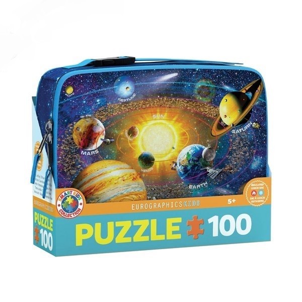 پازل 100 تکه کیف ظرف غذا Solar System یوروگرافیک