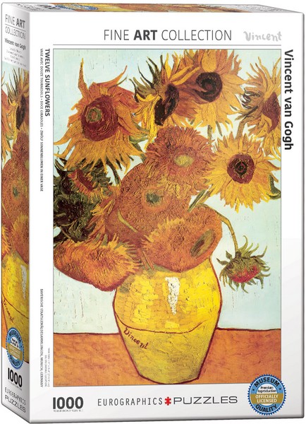 پازل 1000 تکه twelve sunflowers – vincent van gogh یوروگرافیک