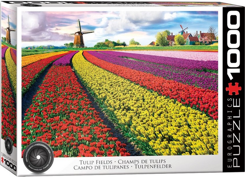 پازل 1000 تکه tulip fields یوروگرافیک