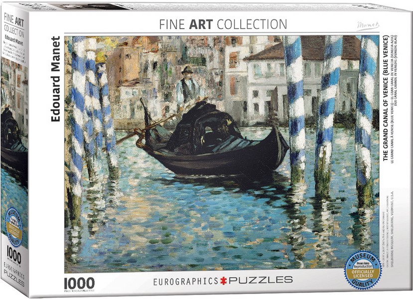 پازل 1000 تکه the grand canal of venice blue venice – edouard manet یوروگرافیک