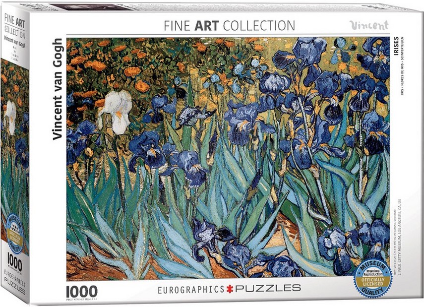 پازل 1000 تکه irises – vincent van gogh یوروگرافیک