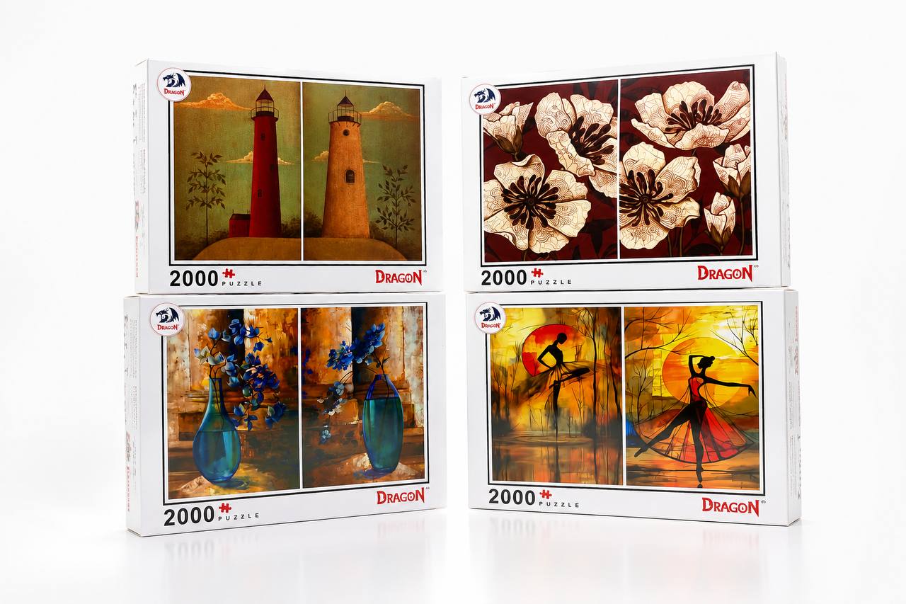 پازل های 2000 تیکه دراگون – بسته 4 عددی