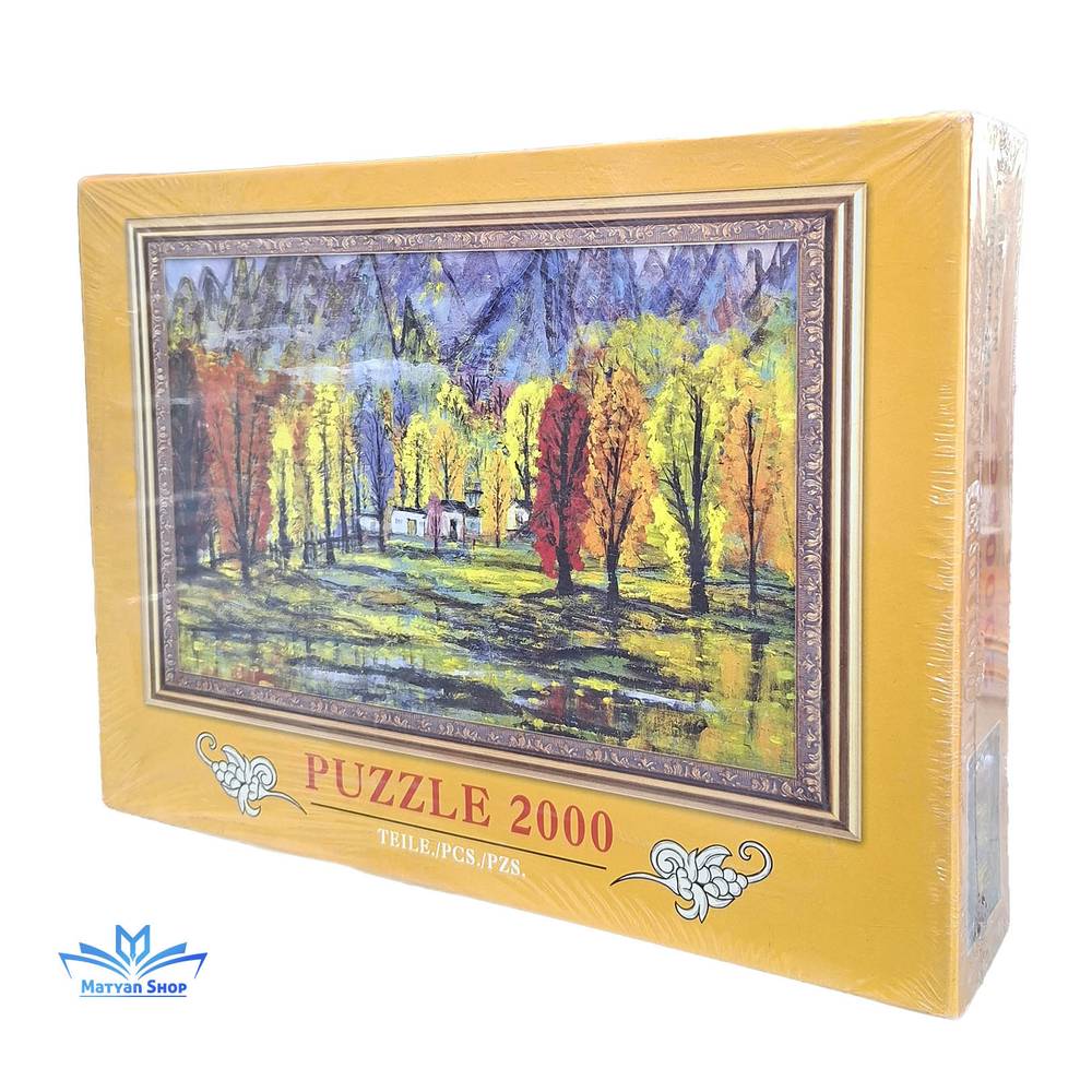 پازل 2000 تیکه طرح کلبه در جنگل