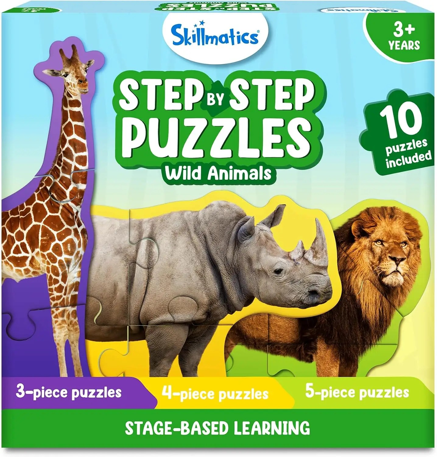 پازل کودک اسکیلمیتیکس گام‌به‌گام 40 قطعه ای | Skillmatics Step by Step Puzzles 40