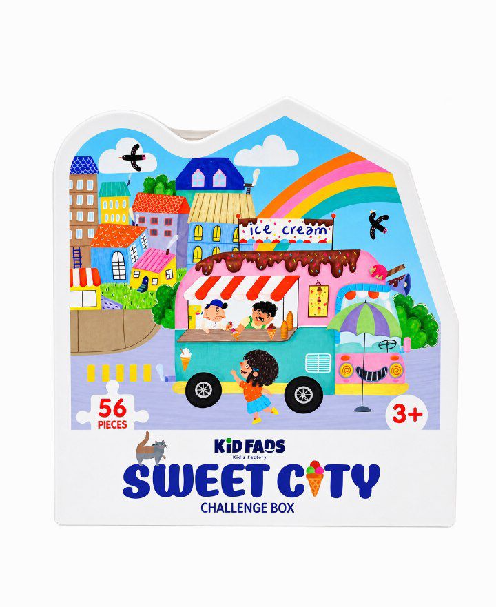 پازل SWEET CITY شهر دوست داشتنی ، برند کید فنز