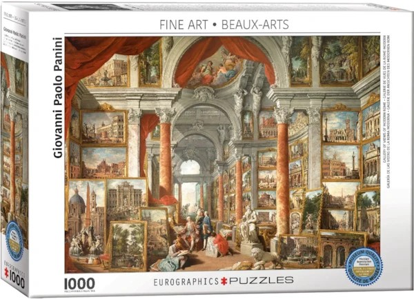 پازل 1000 تکه یوروگرافیکس پازلز Gallery of Views of Modern Rome کد 6036-6000